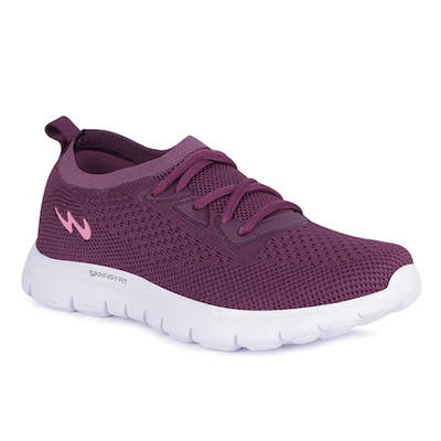 Women Purple Mesh Walking Shoes