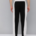 "Men Black & White Pure Cotton Track Pants "